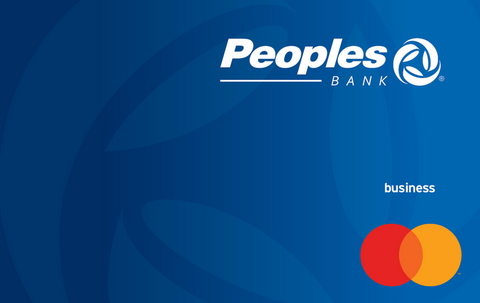 Peoples Bank business platinum secured credit card.