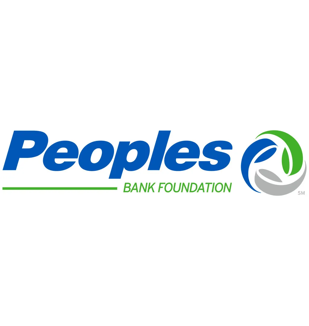Peoples Bank Foundation logo with icon and service mark,