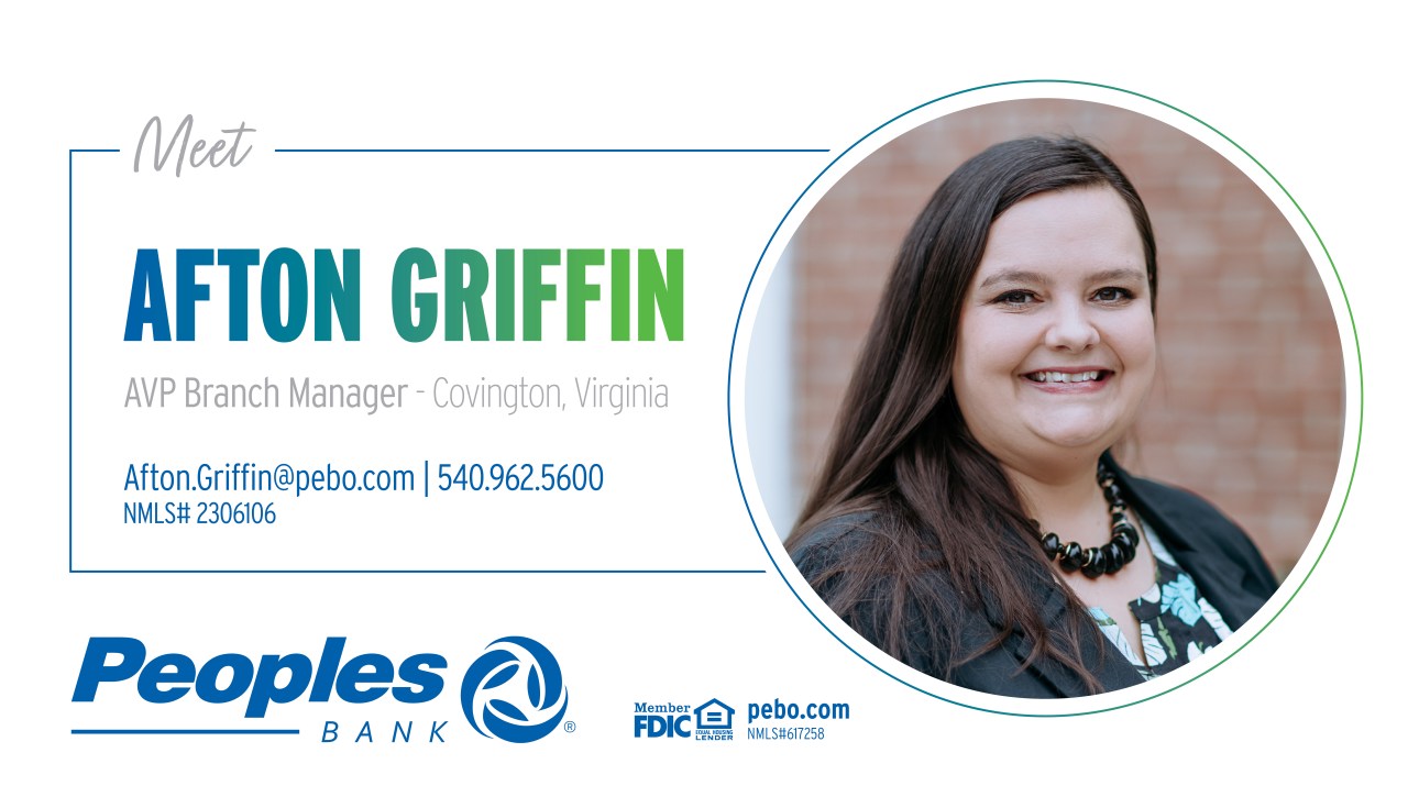 Meet Afton Griffin – AVP, Branch Manager at the Covington Branch in Virginia!