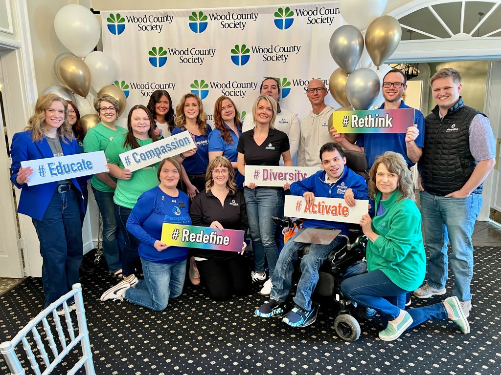 Fifteen Peoples Bank associates attended the Wood County Society's 2026 Telethon in Parkersburg, West Virginia.